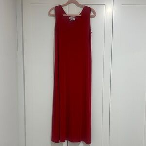 Elegant Red Sleeveless Dress